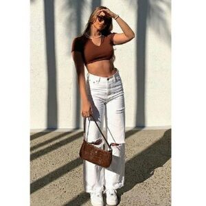 Fashion Nova 90’s Baby Wide Leg Denim Jeans Size 11 Brand New With Tags Baggy